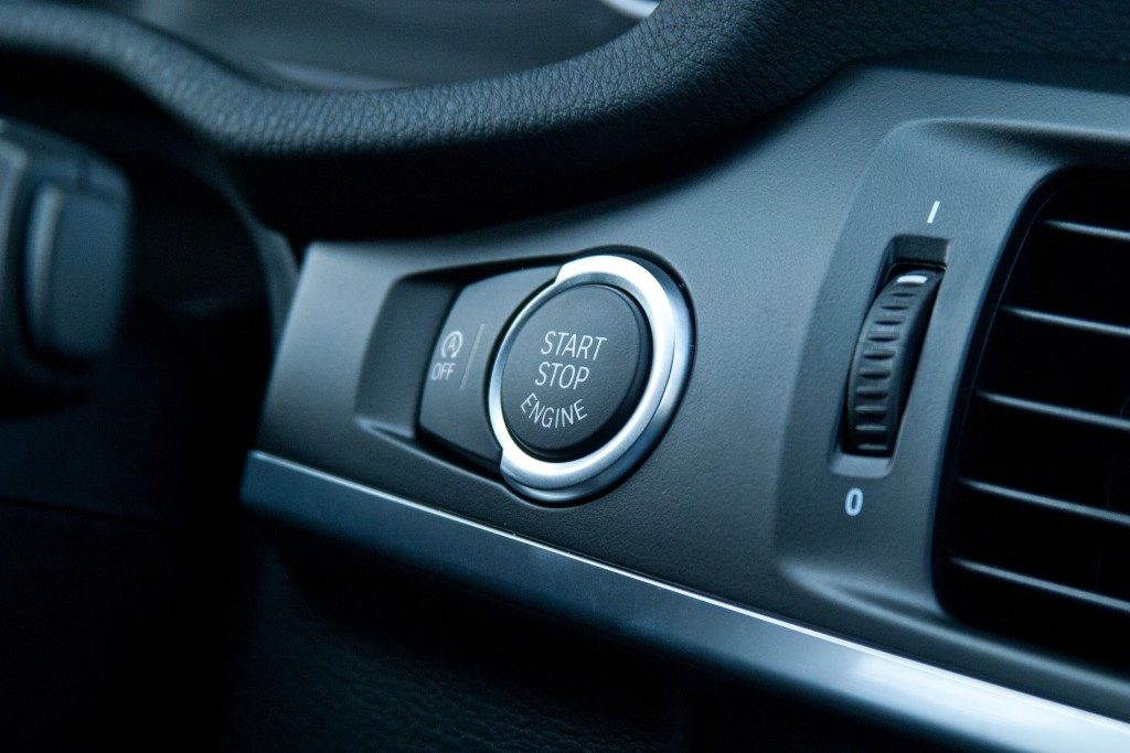 Start button of an electric car