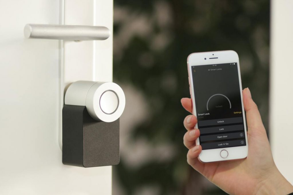 home with smart security feature
