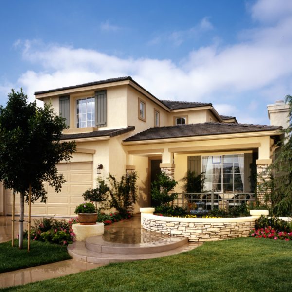 beautiful house with a lot of plants