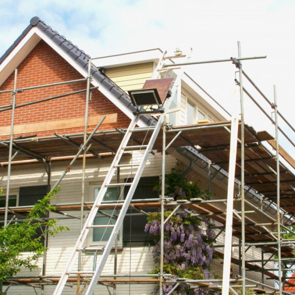 An image of a home under renovation