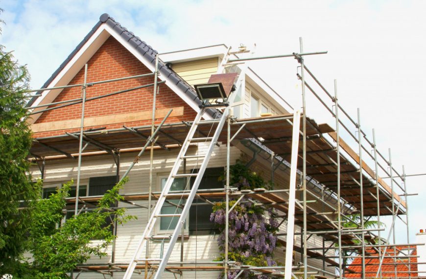 An image of a home under renovation